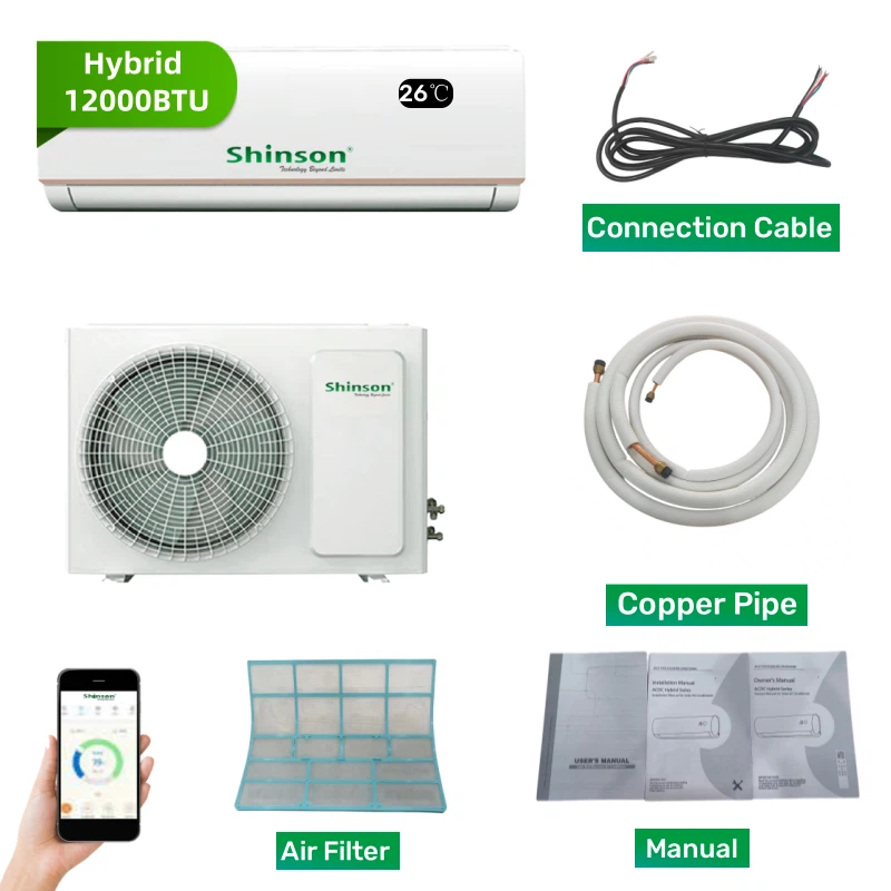 12000btu Solar Hybrid Air Conditioner For Home Use