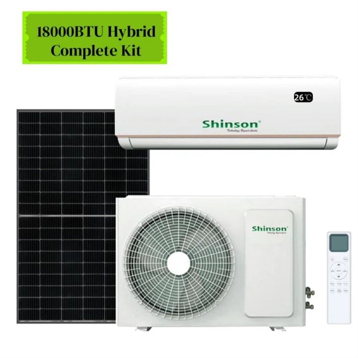 18000BTU ACDC Solar Inverter Ac and Solar Operated Air Conditioner Solar Powered Air Conditioning System