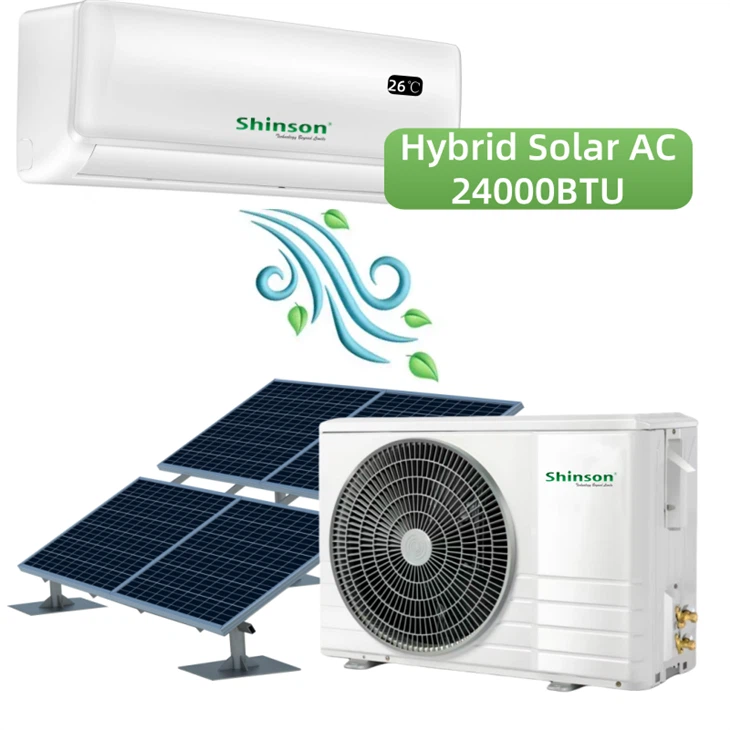24000BTU Hybrid Solar Air Conditioner and Solar Air Conditioning Solar AC